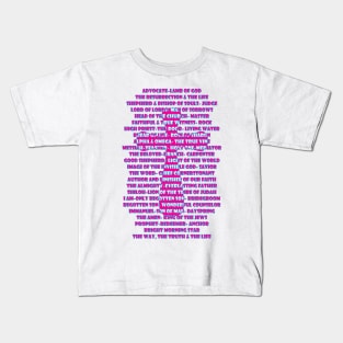 Cross with Names of Jesus Kids T-Shirt